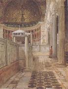 Interior of the Church of San Clemente (mk23), Alma-Tadema, Sir Lawrence